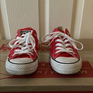 Converse Red and White Classic Sneakers